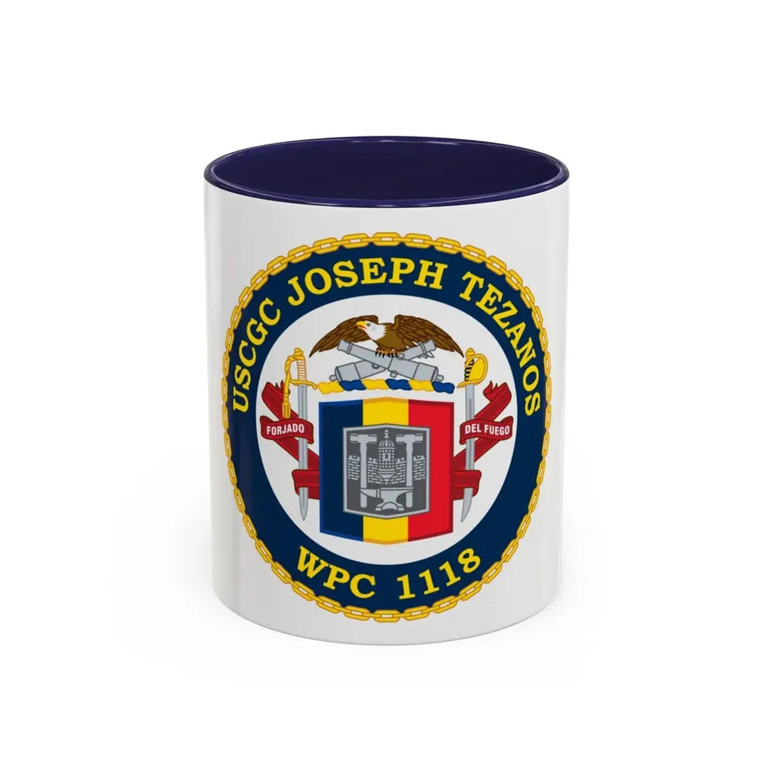 USCG Joseph Tezanos WPC 1118 (U.S. Coast Guard) Accent Coffee Mug 11oz Navy - Go Mug Yourself