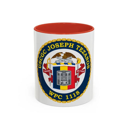 USCG Joseph Tezanos WPC 1118 (U.S. Coast Guard) Accent Coffee Mug 11oz Red - Go Mug Yourself
