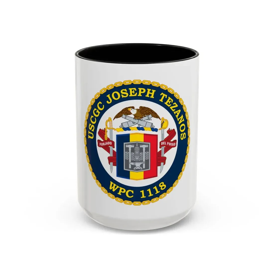 USCG Joseph Tezanos WPC 1118 (U.S. Coast Guard) Accent Coffee Mug 15oz Black - Go Mug Yourself