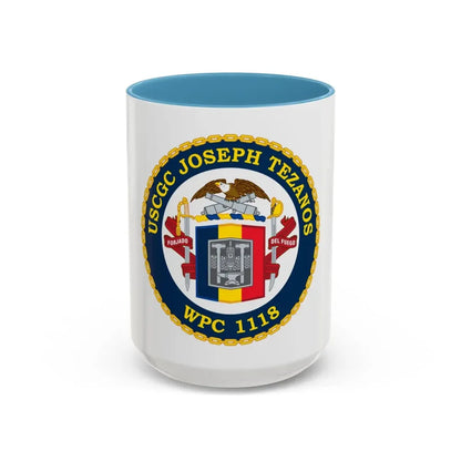 USCG Joseph Tezanos WPC 1118 (U.S. Coast Guard) Accent Coffee Mug 15oz Light Blue - Go Mug Yourself
