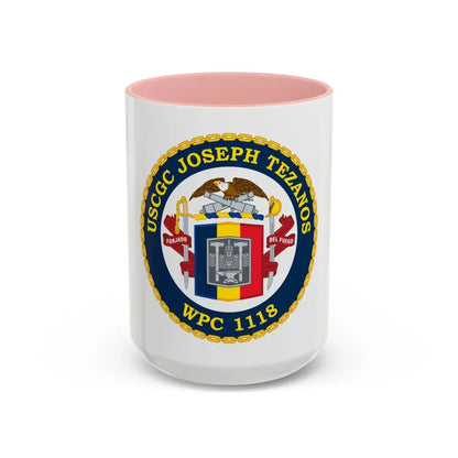 USCG Joseph Tezanos WPC 1118 (U.S. Coast Guard) Accent Coffee Mug 15oz Pink - Go Mug Yourself