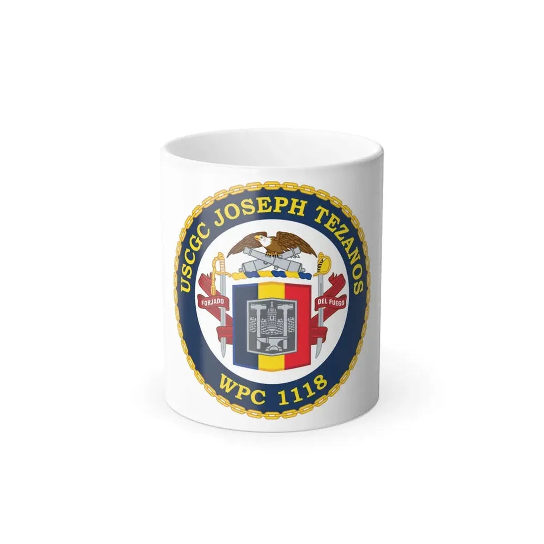 USCG Joseph Tezanos WPC 1118 (U.S. Coast Guard) Color Changing Coffee Mug 11oz - Go Mug Yourself