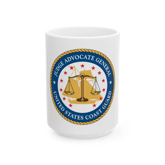 USCG Judge Advocate General (U.S. Coast Guard) White Coffee Mug-15oz-Go Mug Yourself