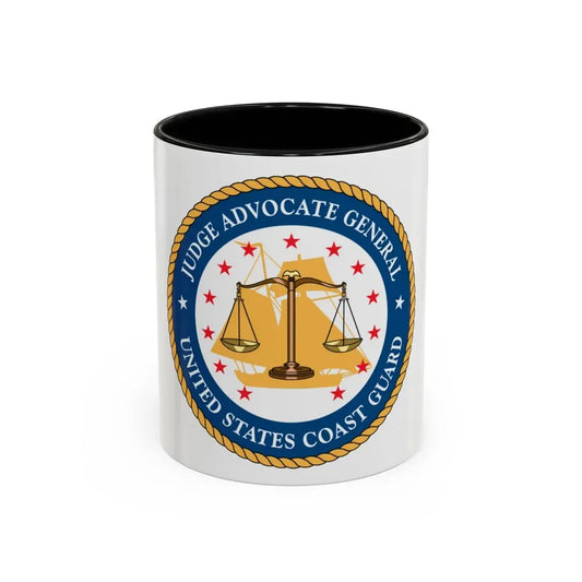 USCG Judge Advocate General (U.S. Coast Guard) Accent Coffee Mug 11oz Black - Go Mug Yourself