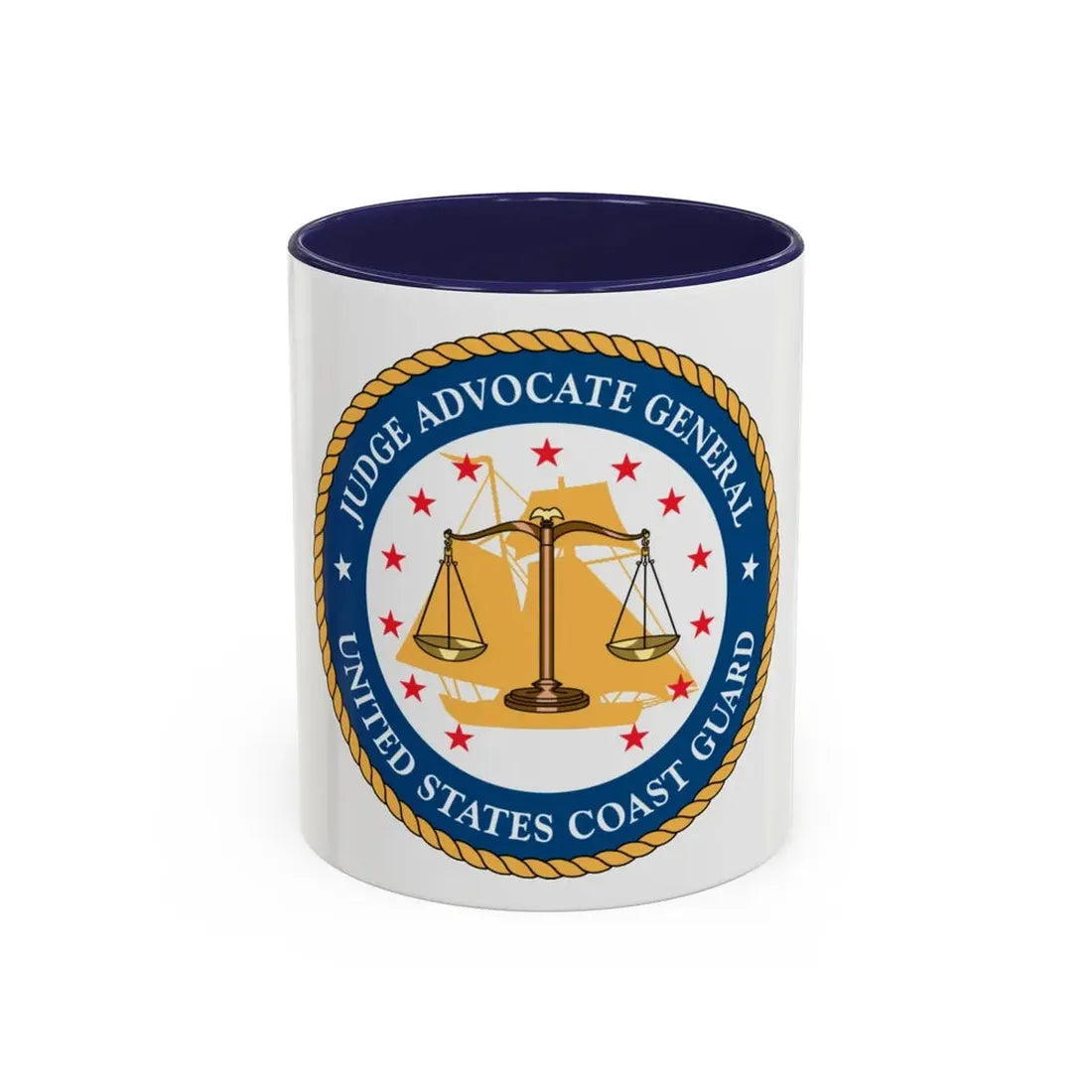 USCG Judge Advocate General (U.S. Coast Guard) Accent Coffee Mug 11oz Navy - Go Mug Yourself