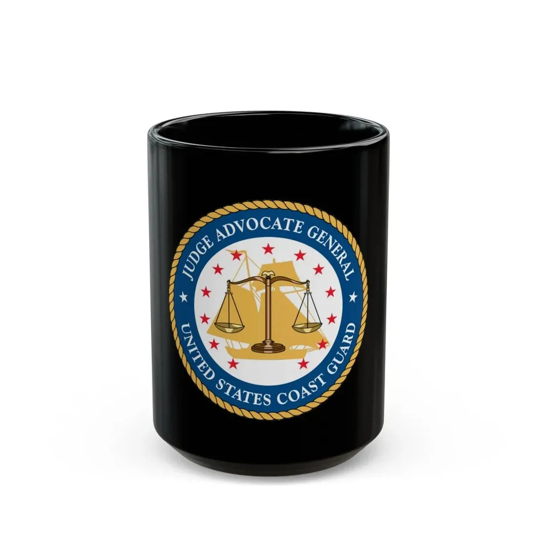 USCG Judge Advocate General (U.S. Coast Guard) Black Coffee Mug 15oz - Go Mug Yourself