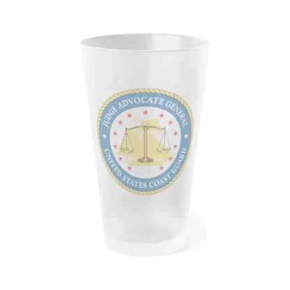 USCG Judge Advocate General (U.S. Coast Guard) Frosted Pint Glass 16oz Default Title - Go Mug Yourself