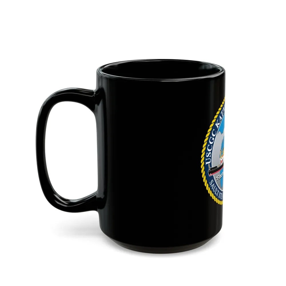 USCG Katmai Bay WTGB 101 (U.S. Coast Guard) Black Coffee Mug-Go Mug Yourself