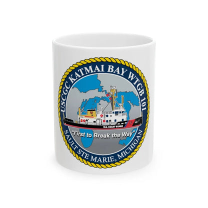 USCG Katmai Bay WTGB 101 (U.S. Coast Guard) White Coffee Mug-11oz-Go Mug Yourself