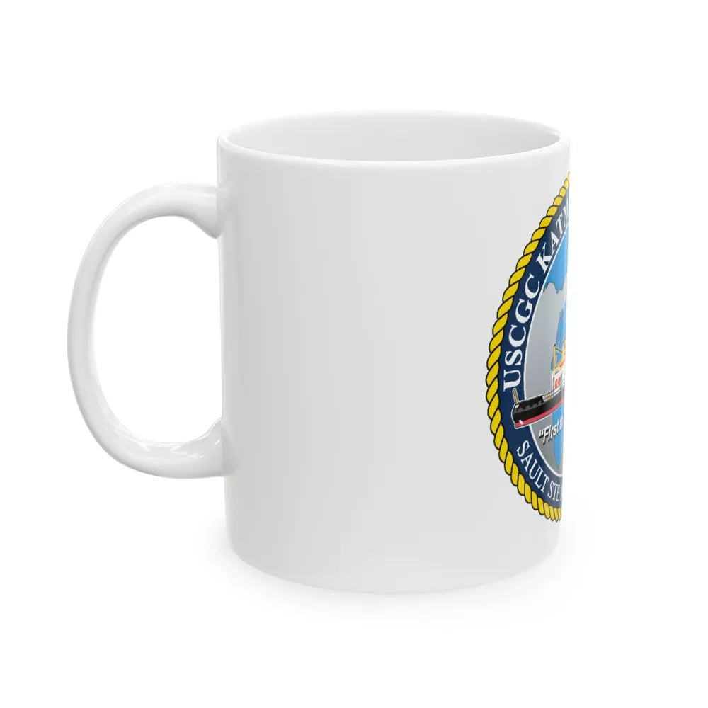 USCG Katmai Bay WTGB 101 (U.S. Coast Guard) White Coffee Mug-Go Mug Yourself