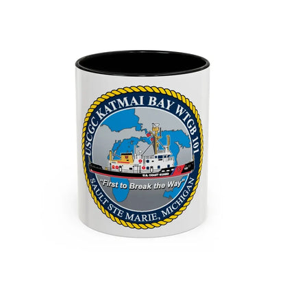 USCG Katmai Bay WTGB 101 (U.S. Coast Guard) Accent Coffee Mug 11oz Black - Go Mug Yourself