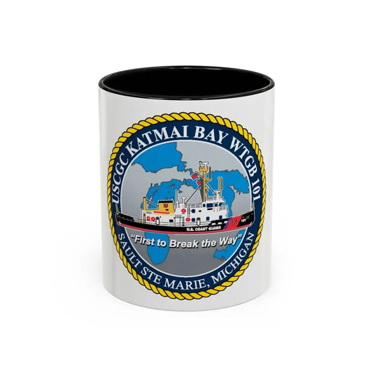 USCG Katmai Bay WTGB 101 (U.S. Coast Guard) Accent Coffee Mug 11oz Black - Go Mug Yourself