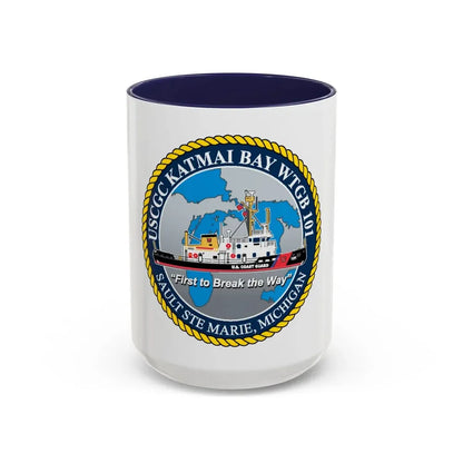 USCG Katmai Bay WTGB 101 (U.S. Coast Guard) Accent Coffee Mug 15oz Navy - Go Mug Yourself