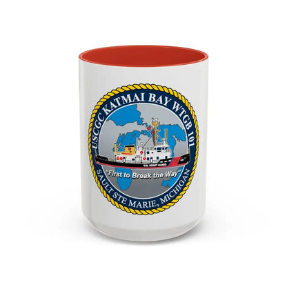 USCG Katmai Bay WTGB 101 (U.S. Coast Guard) Accent Coffee Mug 15oz Red - Go Mug Yourself