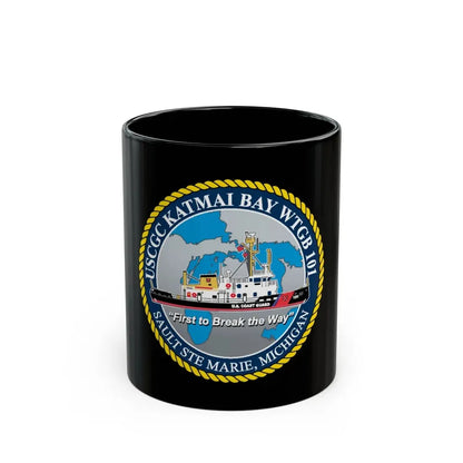 USCG Katmai Bay WTGB 101 (U.S. Coast Guard) Black Coffee Mug 11oz - Go Mug Yourself