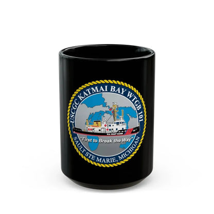 USCG Katmai Bay WTGB 101 (U.S. Coast Guard) Black Coffee Mug 15oz - Go Mug Yourself