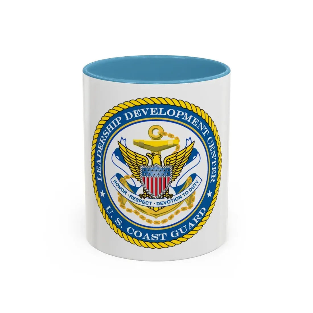 USCG LDC (U.S. Coast Guard) Accent Coffee Mug 11oz Light Blue - Go Mug Yourself
