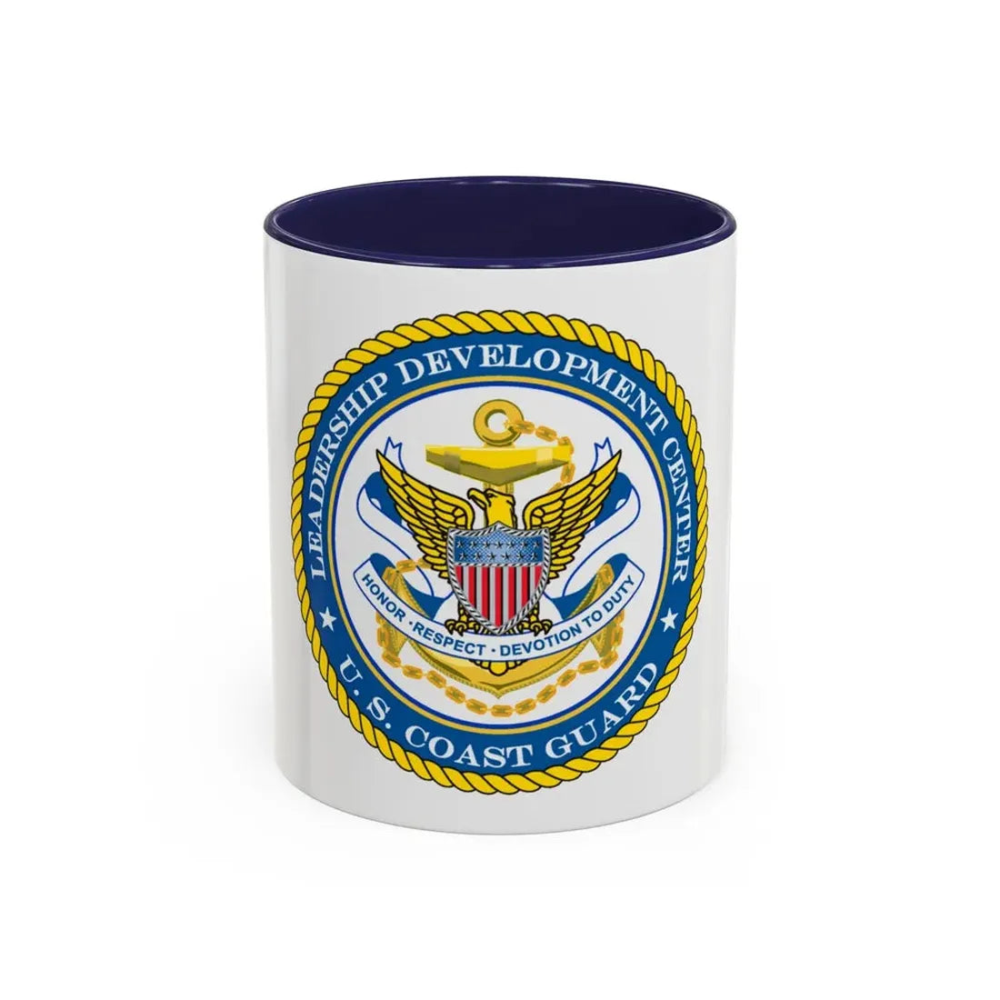 USCG LDC (U.S. Coast Guard) Accent Coffee Mug 11oz Navy - Go Mug Yourself