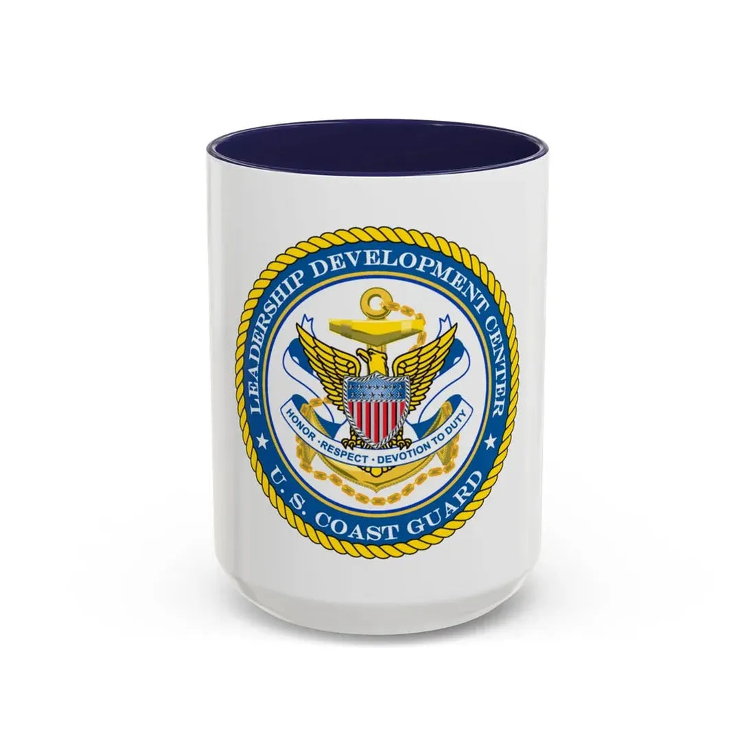 USCG LDC (U.S. Coast Guard) Accent Coffee Mug 15oz Navy - Go Mug Yourself