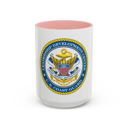 USCG LDC (U.S. Coast Guard) Accent Coffee Mug 15oz Pink - Go Mug Yourself
