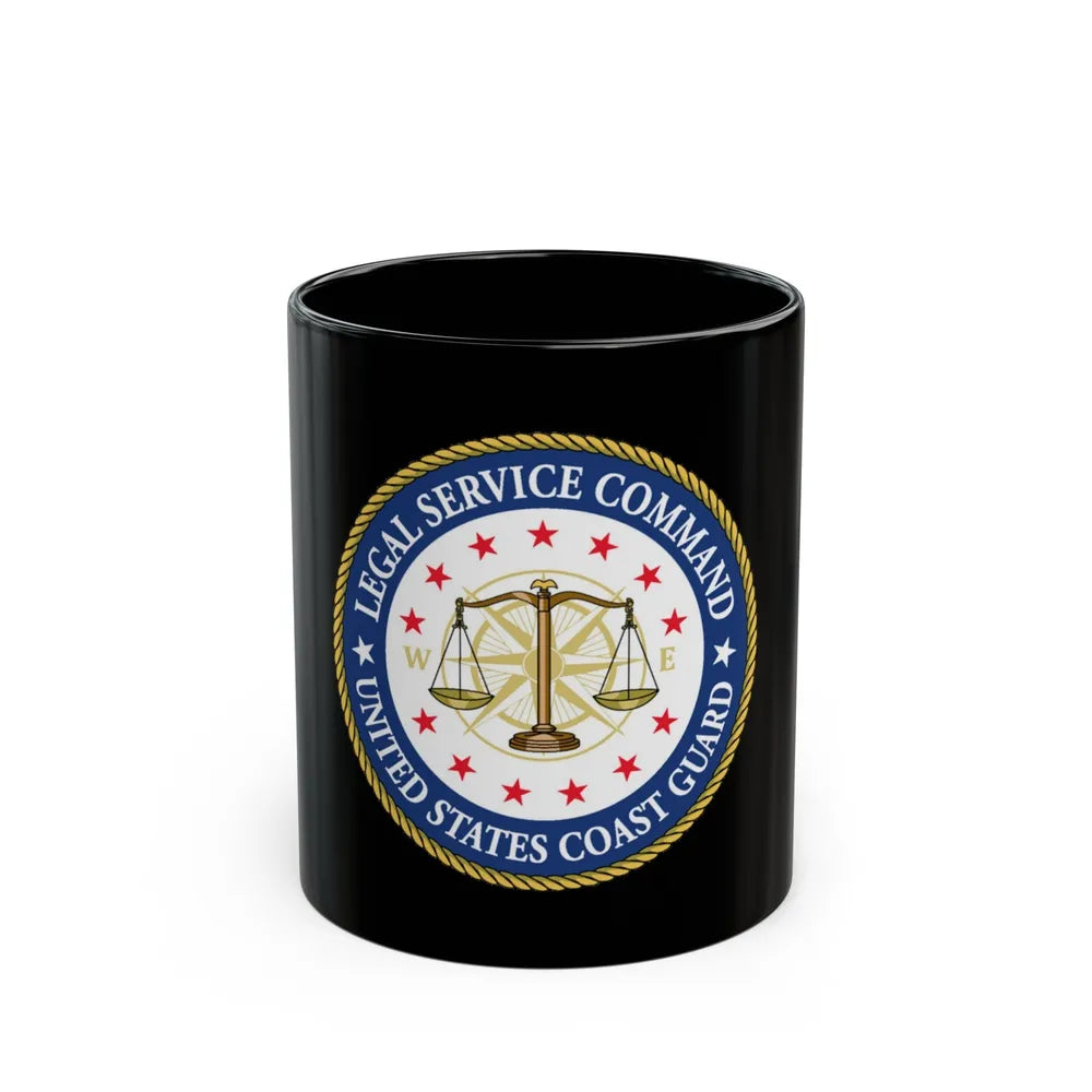 USCG Legal Service Command (U.S. Coast Guard) Black Coffee Mug-11oz-Go Mug Yourself