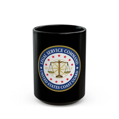 USCG Legal Service Command (U.S. Coast Guard) Black Coffee Mug-15oz-Go Mug Yourself