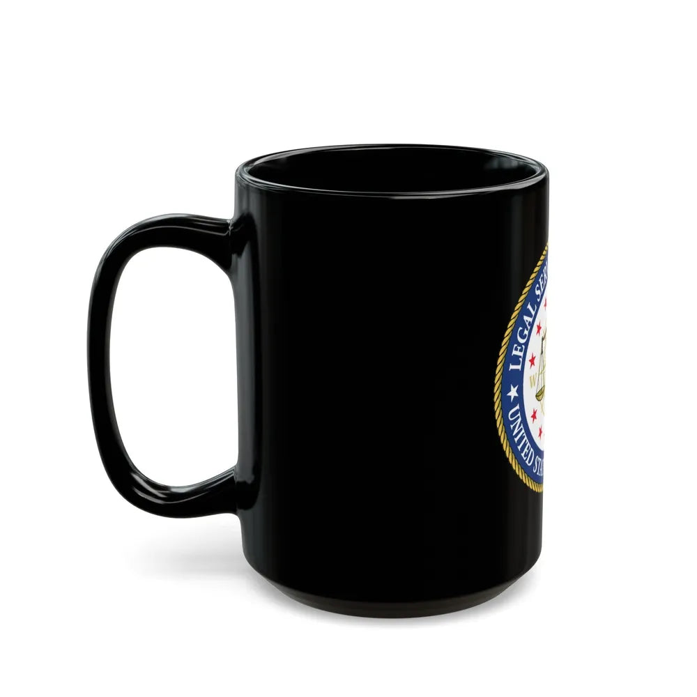 USCG Legal Service Command (U.S. Coast Guard) Black Coffee Mug-Go Mug Yourself