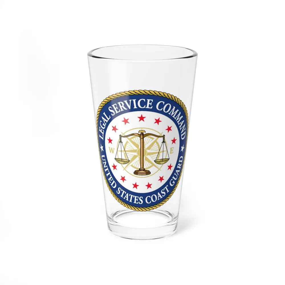 USCG Legal Service Command (U.S. Coast Guard) Pint Glass 16oz-16oz-Go Mug Yourself