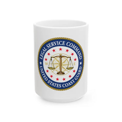 USCG Legal Service Command (U.S. Coast Guard) White Coffee Mug-15oz-Go Mug Yourself