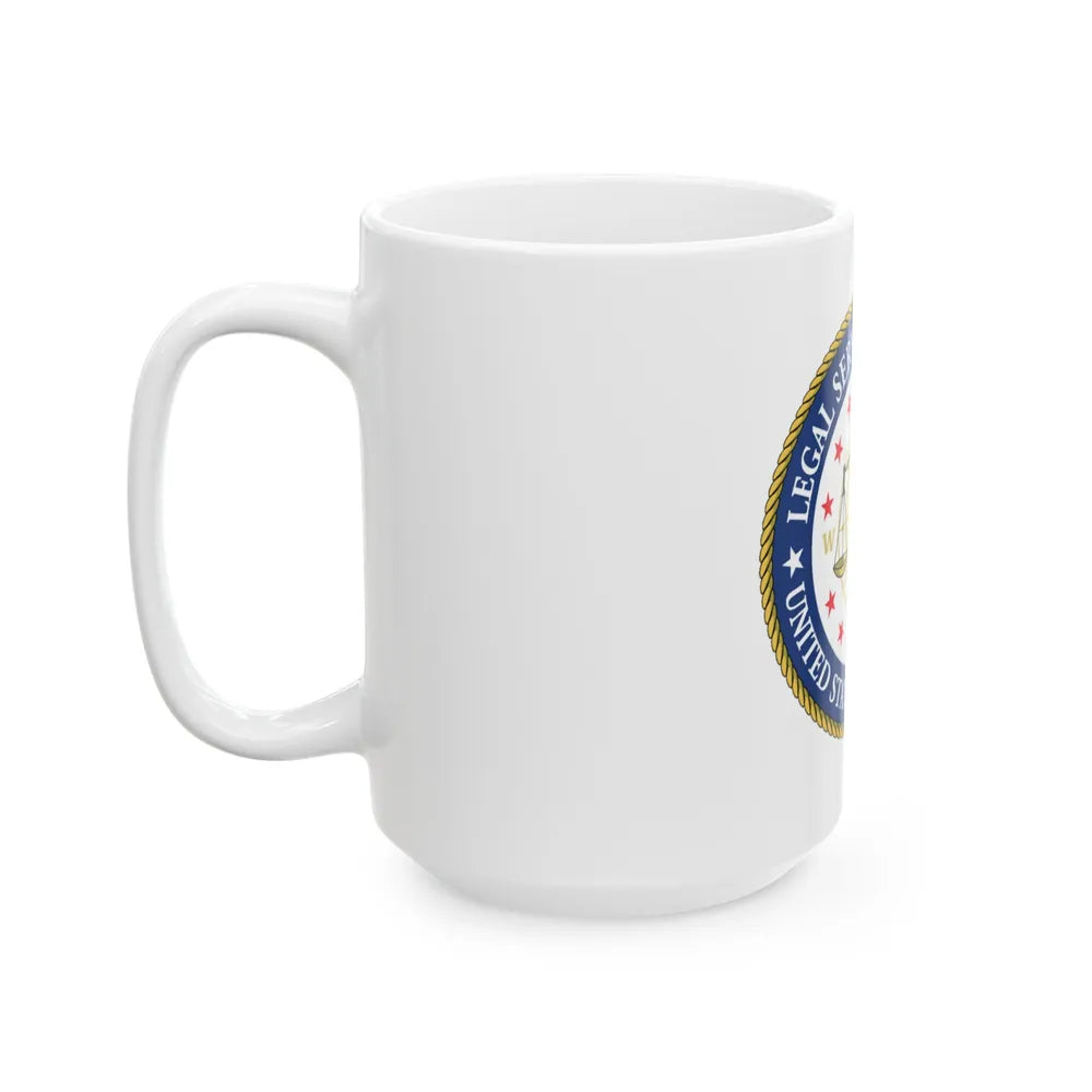 USCG Legal Service Command (U.S. Coast Guard) White Coffee Mug-Go Mug Yourself