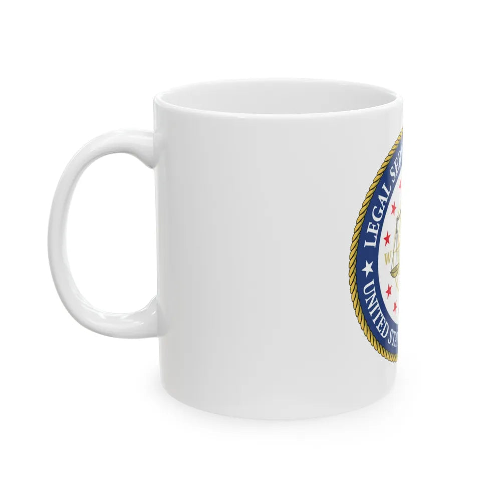 USCG Legal Service Command (U.S. Coast Guard) White Coffee Mug-Go Mug Yourself