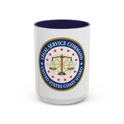 USCG Legal Service Command (U.S. Coast Guard) Accent Coffee Mug 15oz Navy - Go Mug Yourself