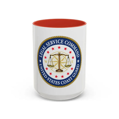 USCG Legal Service Command (U.S. Coast Guard) Accent Coffee Mug 15oz Red - Go Mug Yourself