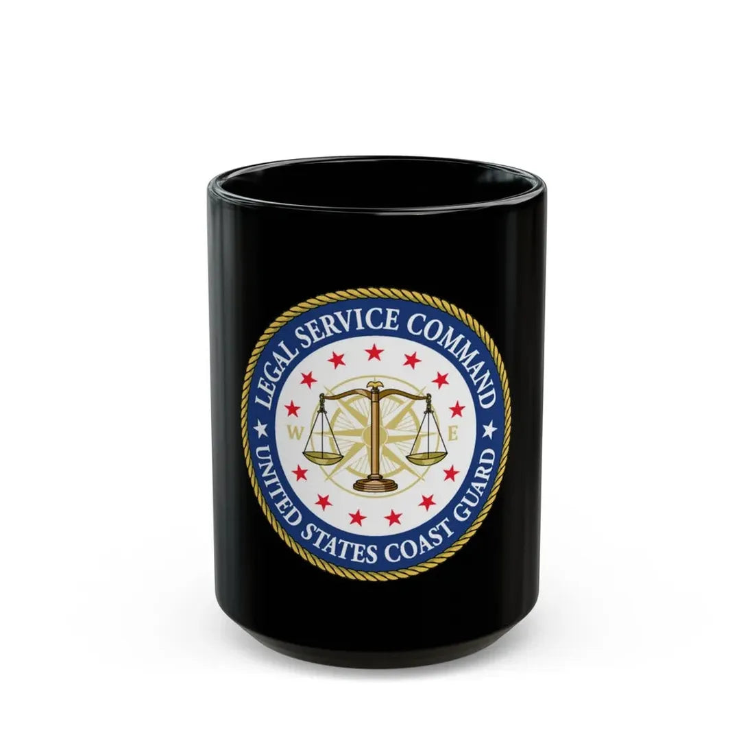 USCG Legal Service Command (U.S. Coast Guard) Black Coffee Mug 15oz - Go Mug Yourself