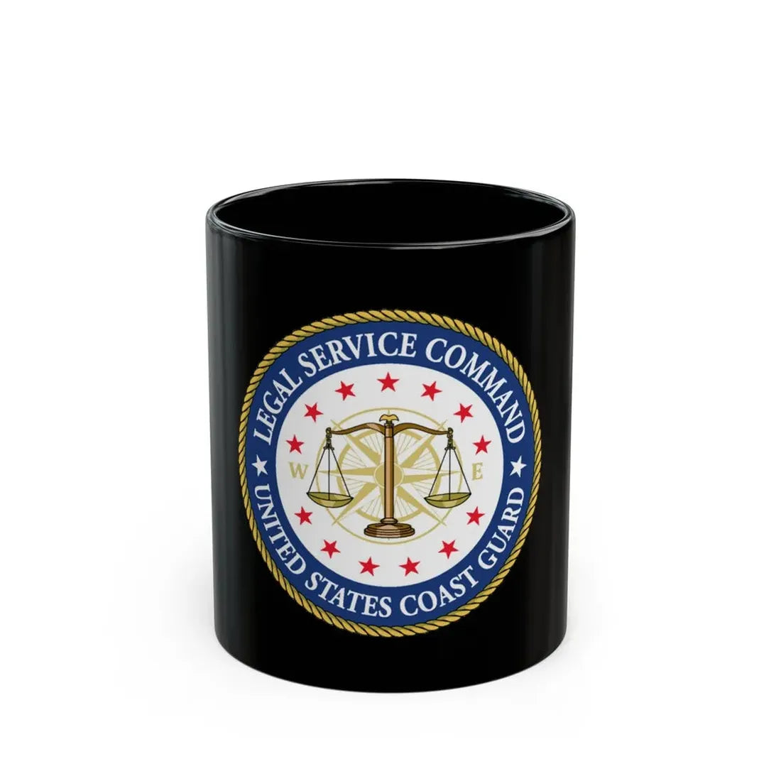 USCG Legal Service Command (U.S. Coast Guard) Black Coffee Mug - Go Mug Yourself