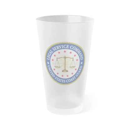 USCG Legal Service Command (U.S. Coast Guard) Frosted Pint Glass 16oz Default Title - Go Mug Yourself