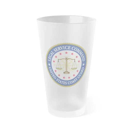 USCG Legal Service Command (U.S. Coast Guard) Frosted Pint Glass 16oz Default Title - Go Mug Yourself