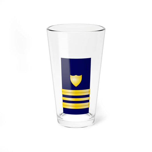 USCG Lieutenant Commander Shoulder Board Enhanced (United States) (Military Rank) Pint Glass 16oz 16oz - Go Mug Yourself