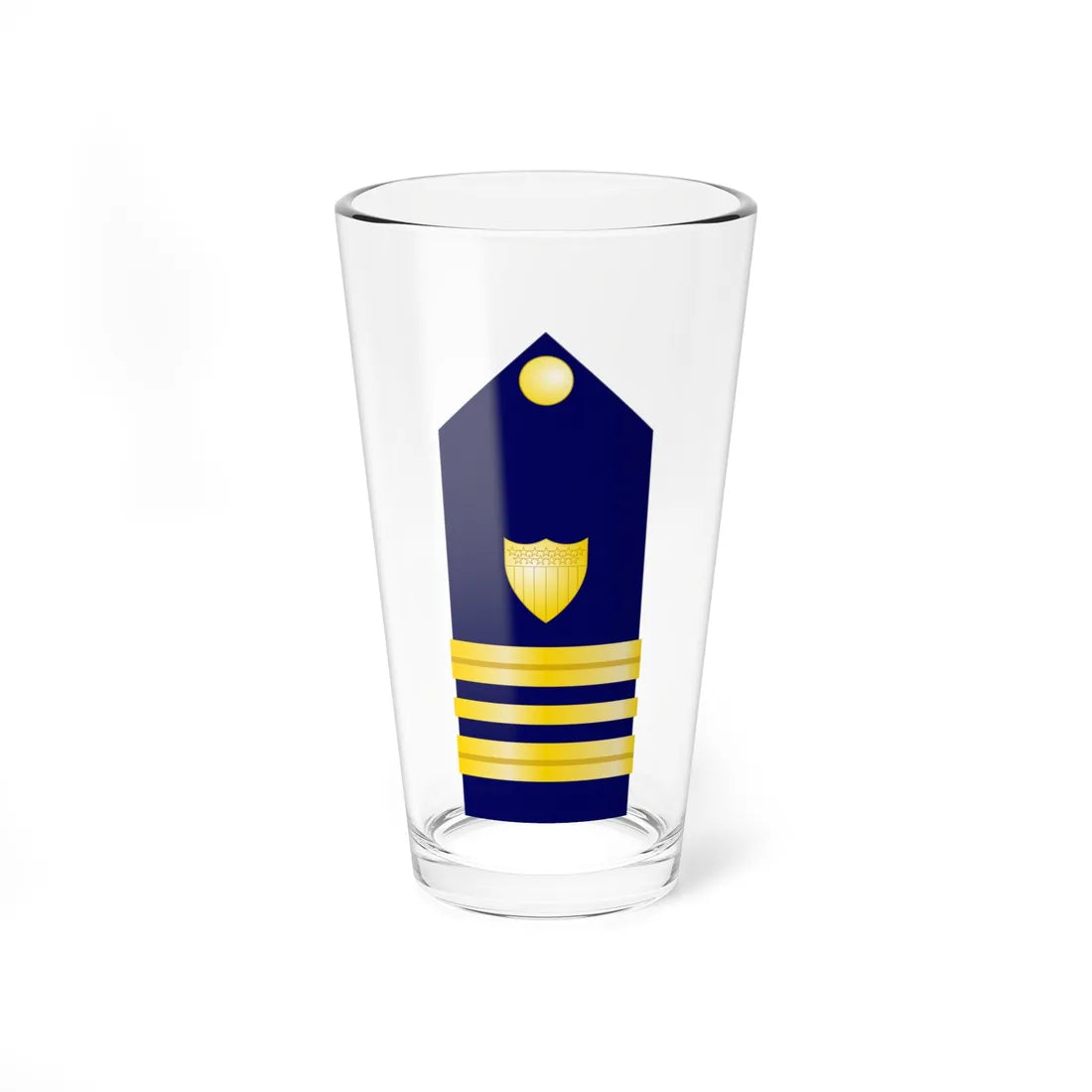 USCG Lieutenant Commander Shoulder Board (United States) (Military Rank) Pint Glass 16oz 16oz - Go Mug Yourself