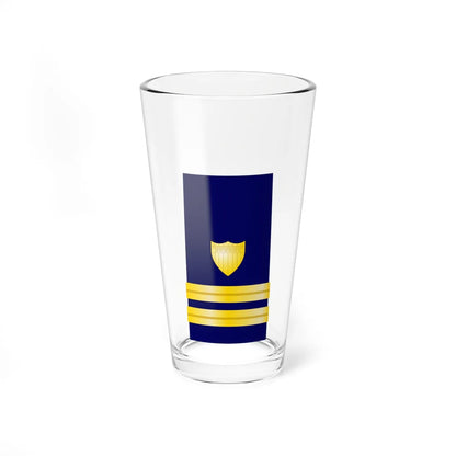 USCG Lieutenant Shoulder Board Enhanced (United States) (Military Rank) Pint Glass 16oz 16oz - Go Mug Yourself