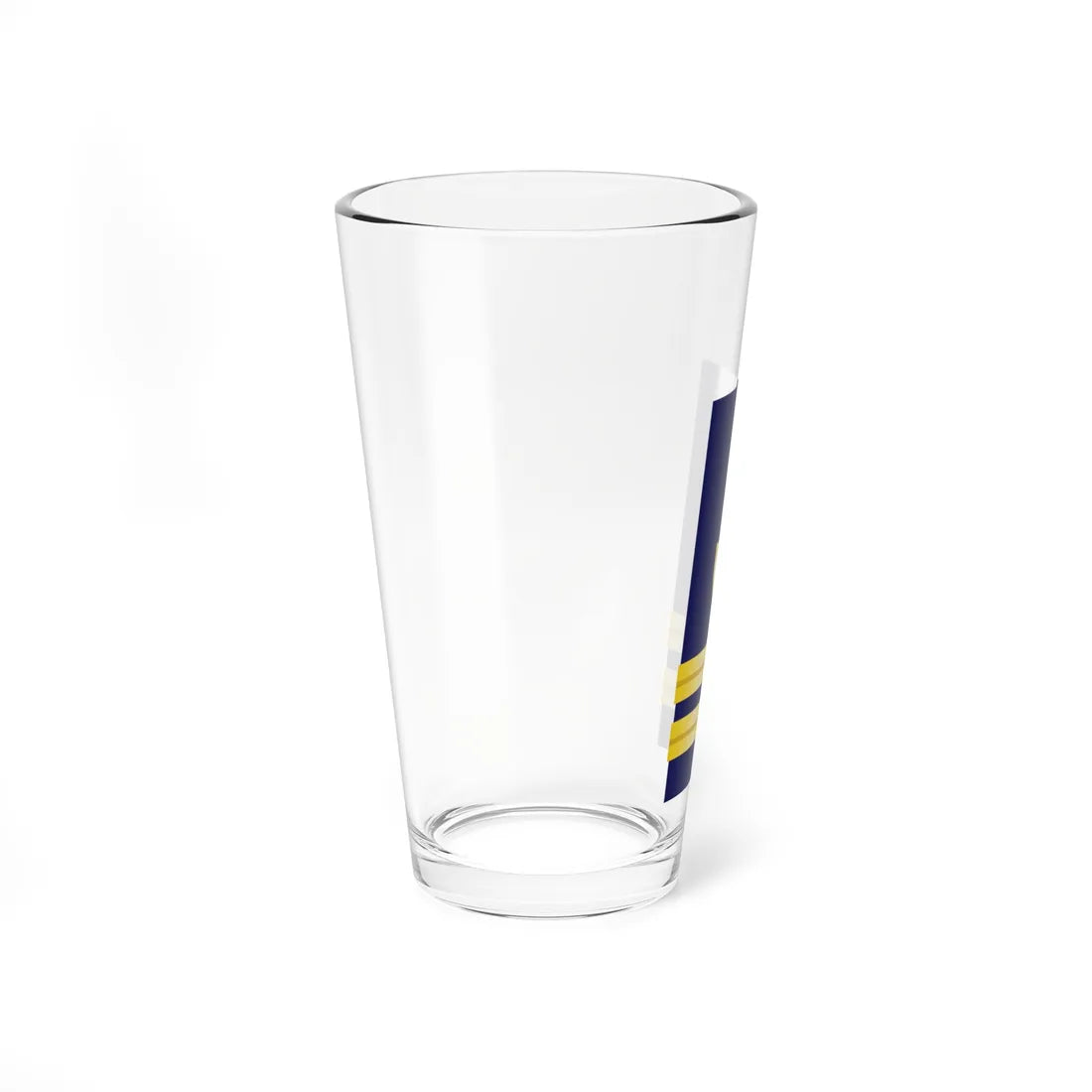 USCG Lieutenant Shoulder Board Enhanced (United States) (Military Rank) Pint Glass 16oz - Go Mug Yourself