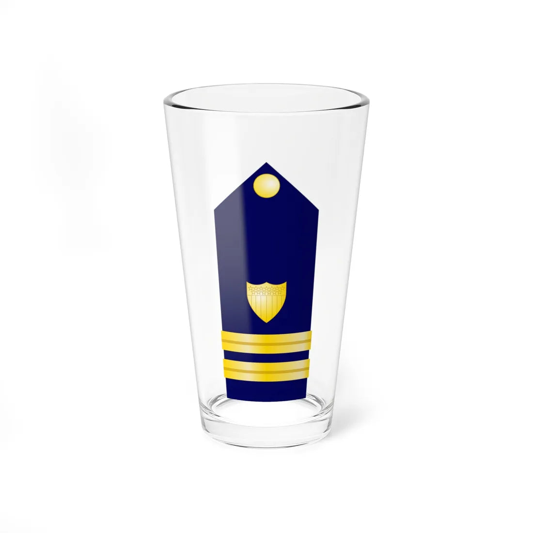USCG Lieutenant Shoulder Board (United States) (Military Rank) Pint Glass 16oz 16oz - Go Mug Yourself