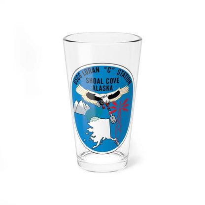 USCG Loran C Station Shoal Cove Alaska (U.S. Coast Guard) Pint Glass 16oz-16oz-Go Mug Yourself