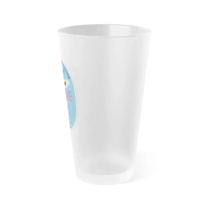 USCG Loran C Station Shoal Cove Alaska (U.S. Coast Guard) Frosted Pint Glass 16oz - Go Mug Yourself