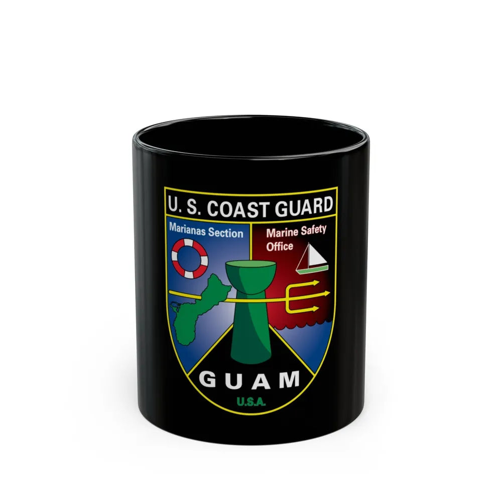 USCG Marianas Sect MSO Guam (U.S. Coast Guard) Black Coffee Mug-11oz-Go Mug Yourself