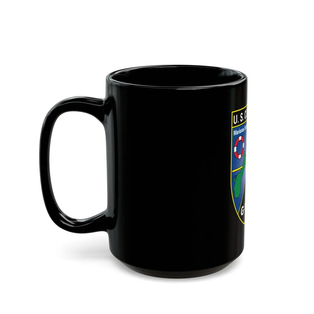 USCG Marianas Sect MSO Guam (U.S. Coast Guard) Black Coffee Mug-Go Mug Yourself