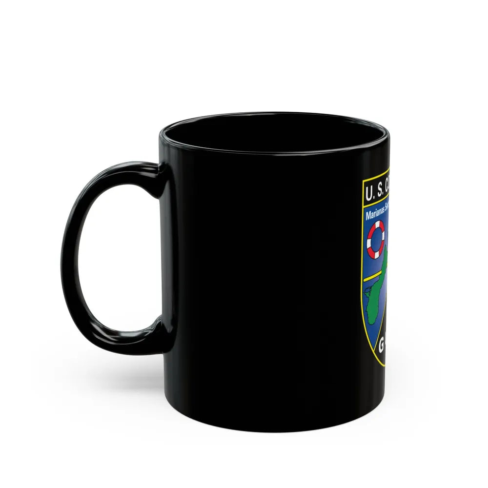 USCG Marianas Sect MSO Guam (U.S. Coast Guard) Black Coffee Mug-Go Mug Yourself