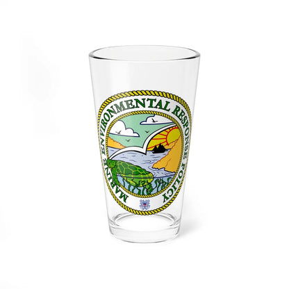 USCG Marine Environmental Resp Policy (U.S. Coast Guard) Pint Glass 16oz-16oz-Go Mug Yourself