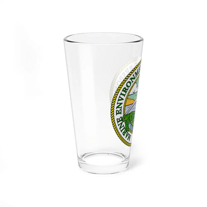 USCG Marine Environmental Resp Policy (U.S. Coast Guard) Pint Glass 16oz-Go Mug Yourself