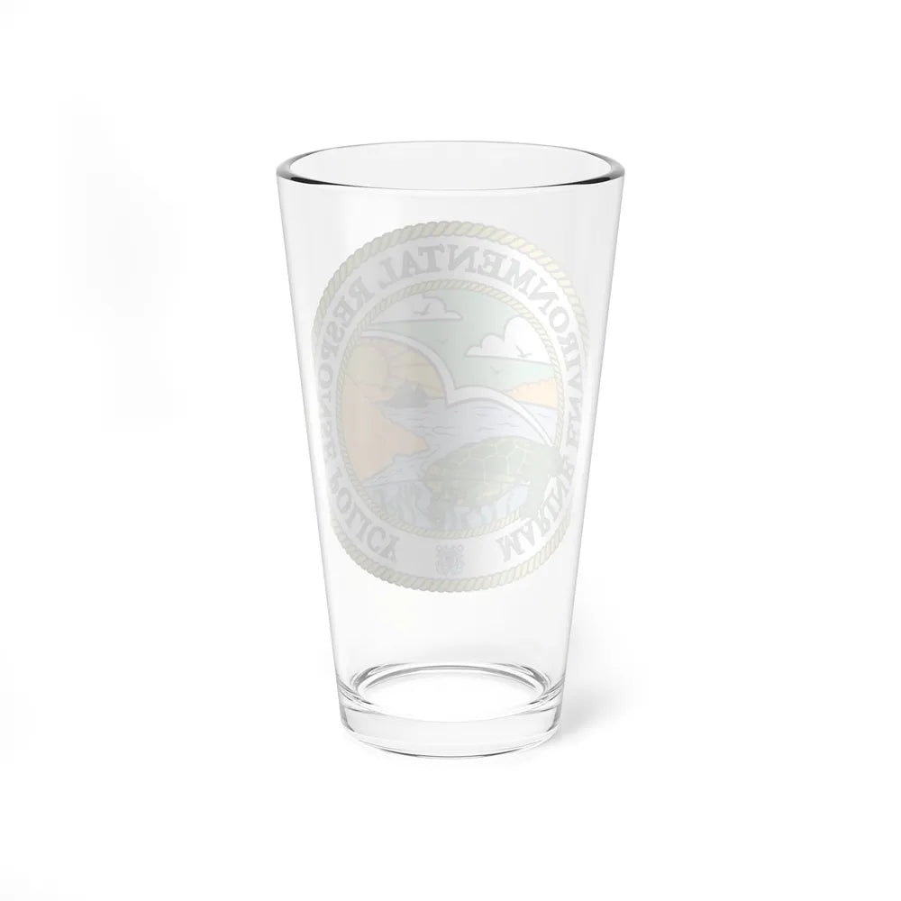 USCG Marine Environmental Resp Policy (U.S. Coast Guard) Pint Glass 16oz-Go Mug Yourself